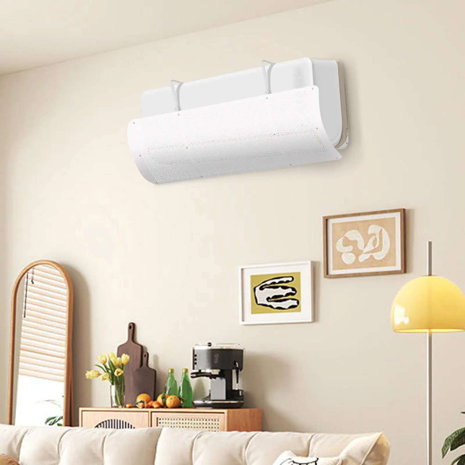 Retractable Air Conditioner Wind Repellent Adjustable Direction Baffle for Room Cooling Furniture Protection