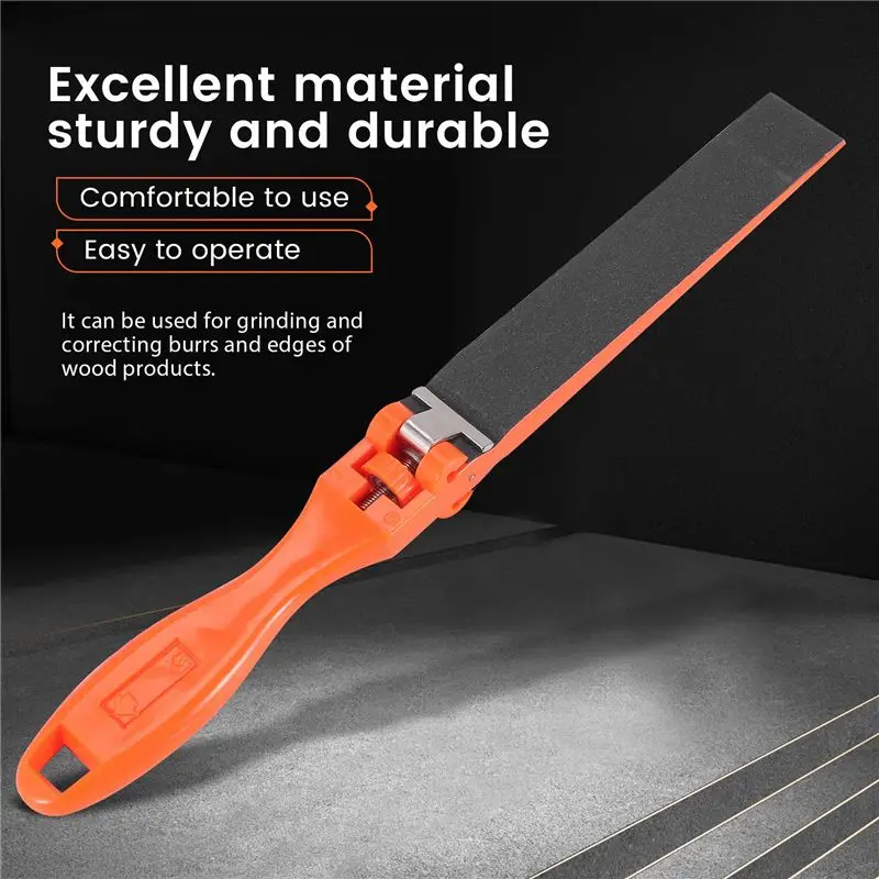 [NEW!A08R】 Flat File Sanding Stick Woodworking Polishing Hand Tool With Replaceable Abrasive Strips/Sandpapers