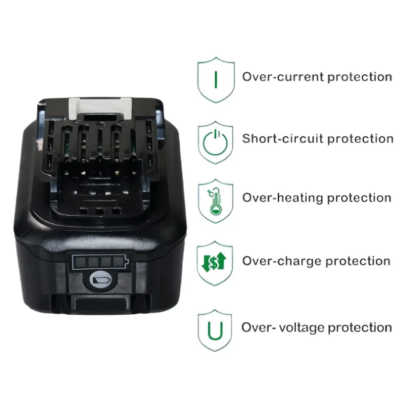 Bateria de iões de lítio recarregável adequada para Makita, 12V, 4000 mAh, 5000mAh,6000mAh