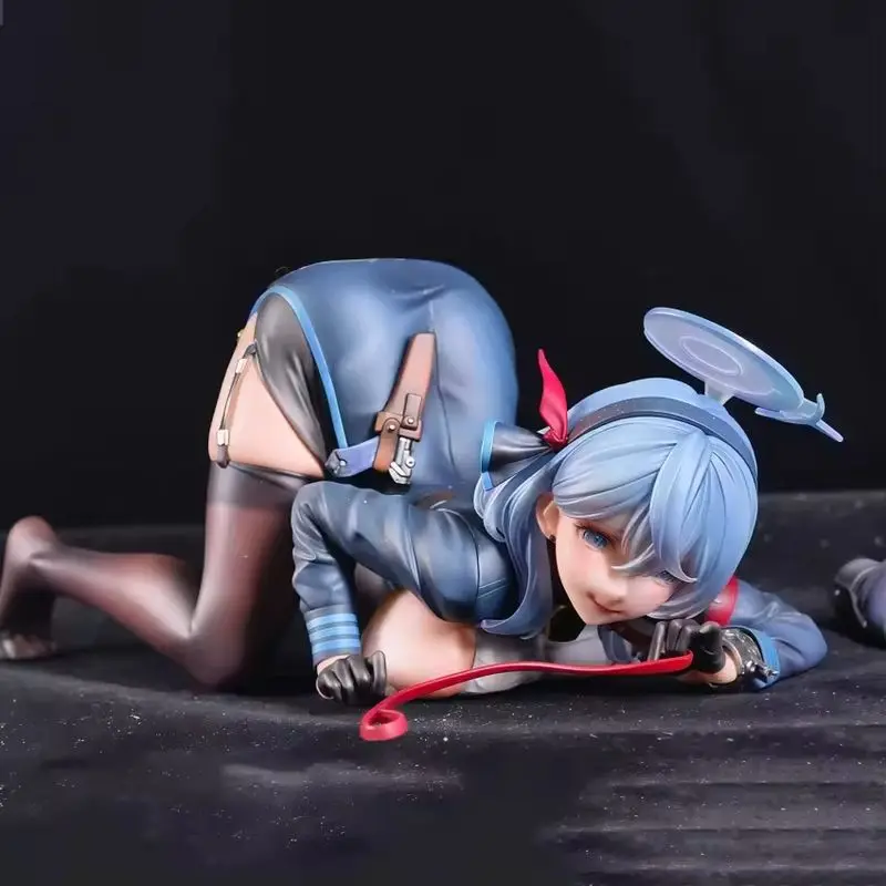 16cm arquivo azul amau ako ver menina figura pvc ação brinquedo estátua coleção anime modelo adulto boneca presente