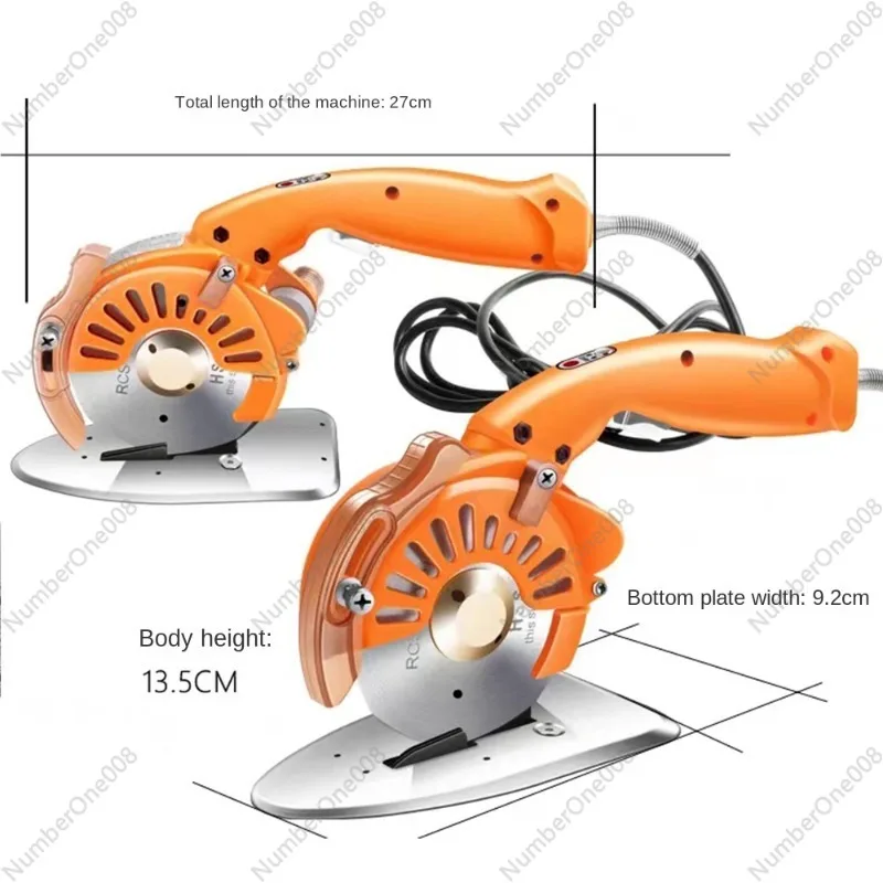 

Industrial Electric Scissors Handheld Round Blade 110V/220V Cutting Cloth Machine Silent Servo Direct Drive Electric Round Knife