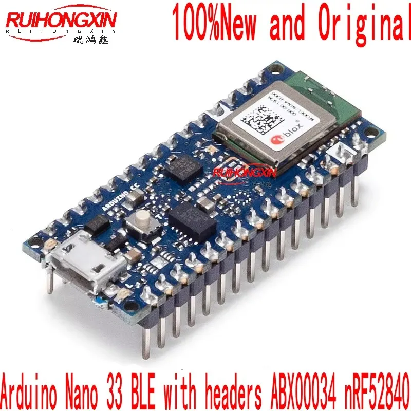 

Arduino Nano 33 BLE с разъемами ABX00034 nRF52840 Макетная плата 100% новая и оригинальная