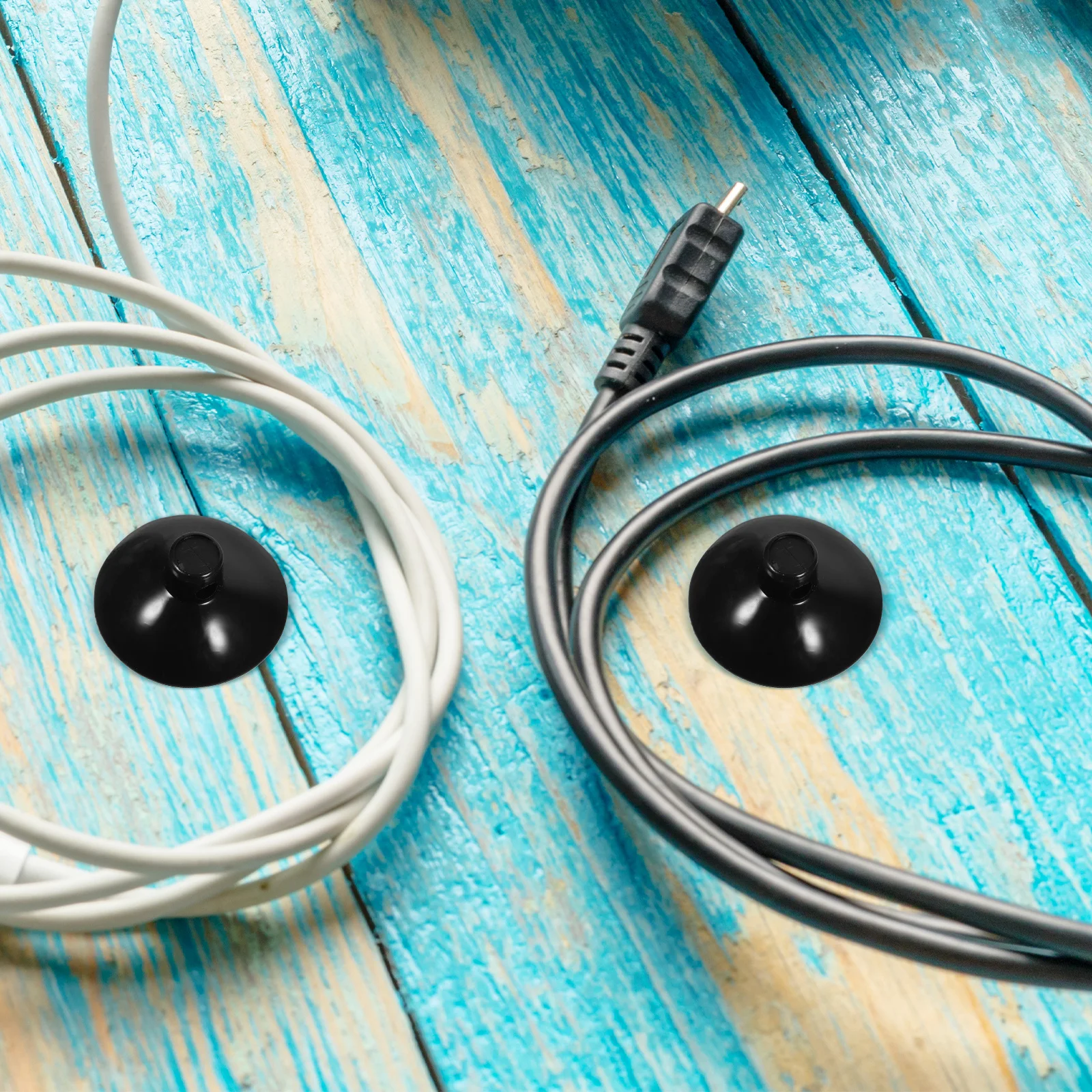 

20Pcs Reusable Suction Cup Cord Clip Flat Top Open Clamp Cable Organizer for Smooth Surfaces Home Office Decor