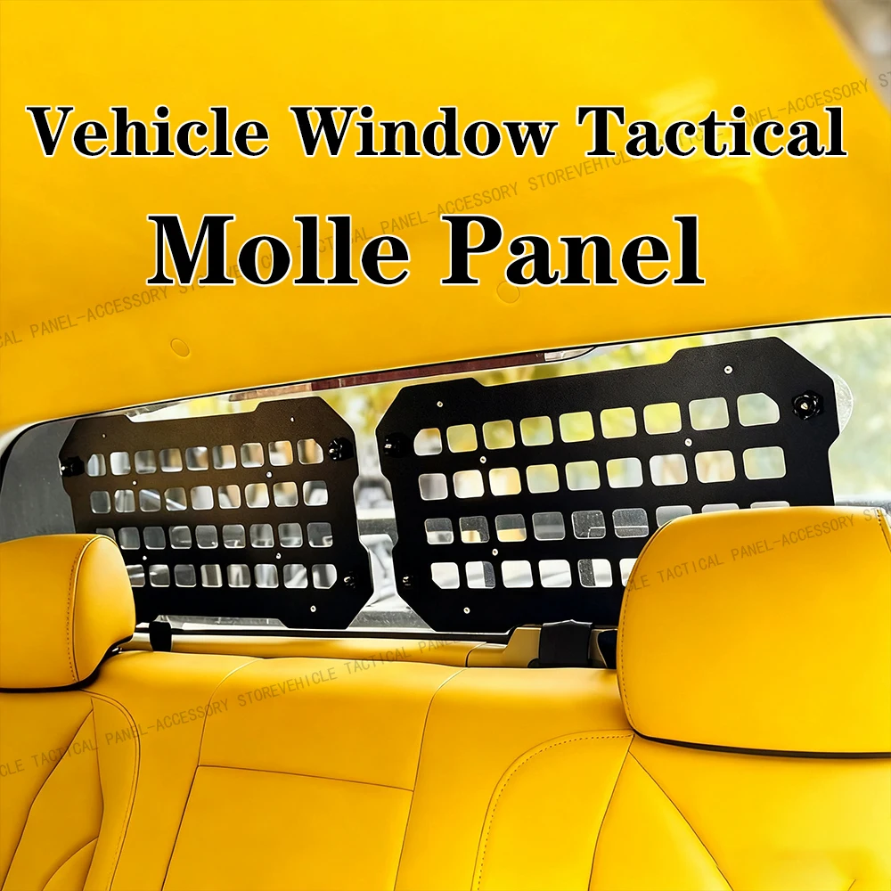 

car Vehicle Window Organizer Tactical Molle Panel for Modular Storage Universal Pickup Truck Tailgate ABS alloy Interior