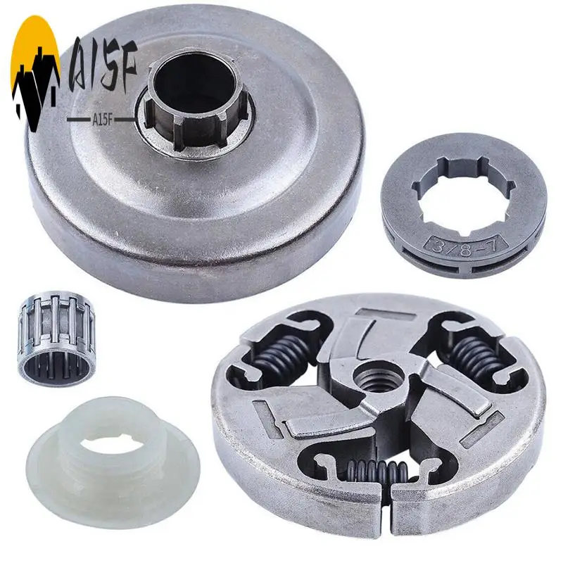 A15F-Clutch Drum 7T Passive Disc Clutch Turbo Needle Roller Suitable For Husqvarna 357 359 Chainsaw Accessories Replacement