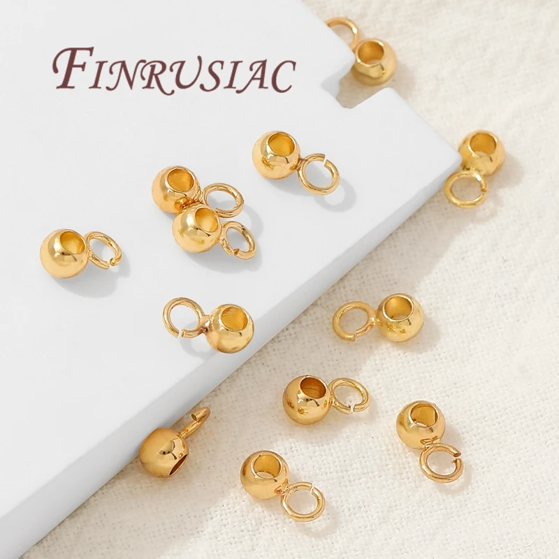 كفالات مطلية بالذهب KC مع حلقات مفتوحة، كفالة للمعلقات، كفالات المجوهرات، إكسسوارات الأساور ذاتية الصنع، كفالة القلادة