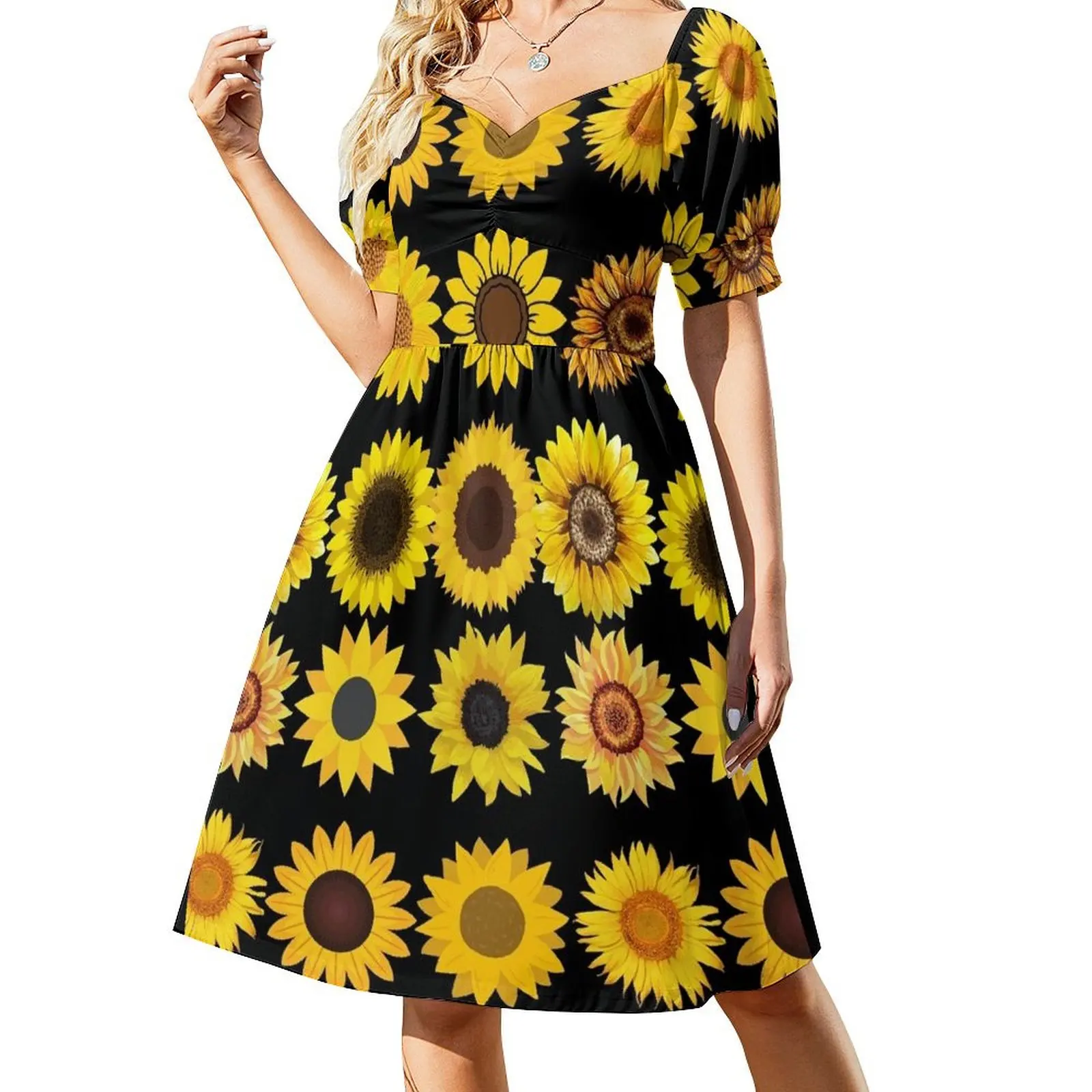 

Sunflower Pattern 2 Sleeveless Dress Long veiled dresses summer dresses for women 2024