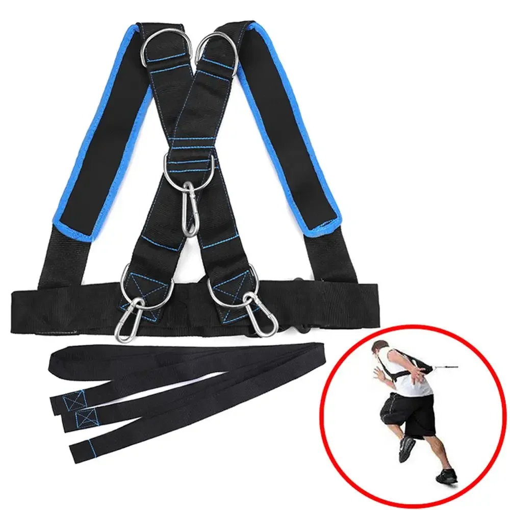 Fitness Sled Harness Speed Trainer for Resistance Training & Tire Pulling Kit