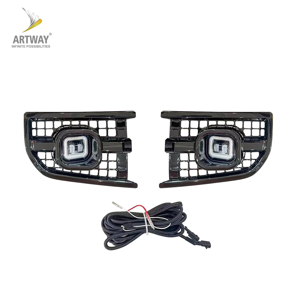 

LED Grille Lights Daytime Running Light DRL Fog Lamp Upgrade For Defender L663 2020+ Auto Parts Exterior Accessories