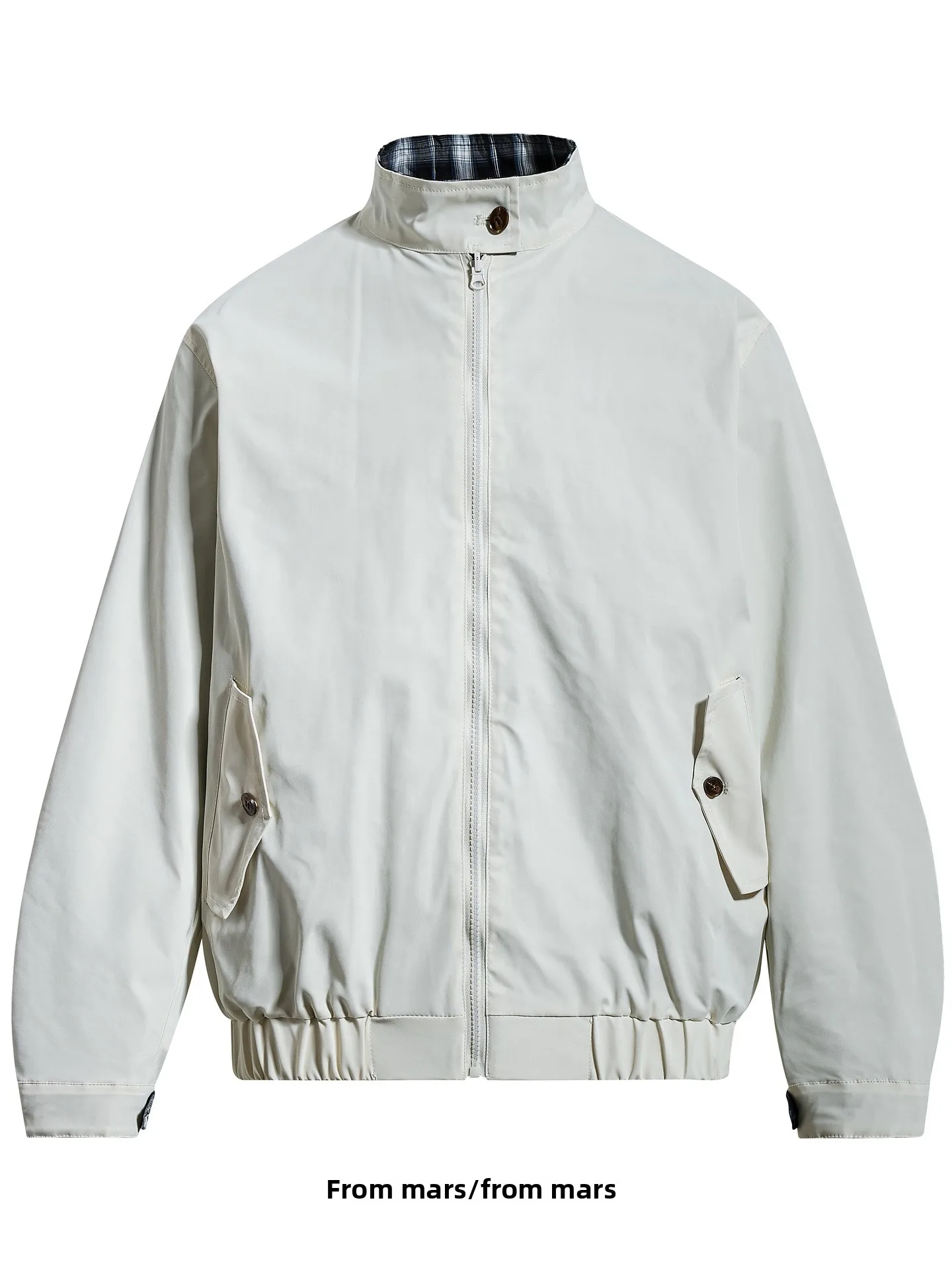 

Двусторонняя куртка в клетку с воротником на молнии, повседневная, в стиле High Street BF, молодежная, из полиэфирного волокна, осень-зима