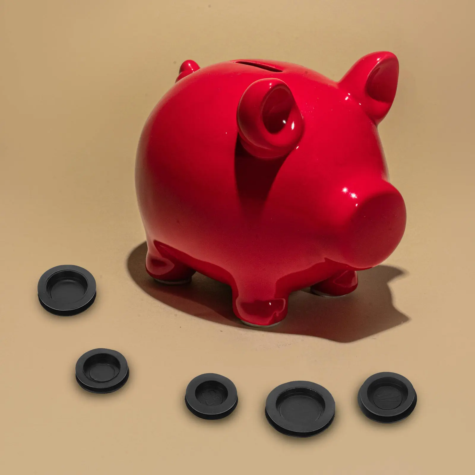 

10Pcs Piggy Bank Soft Rubber Stopper Replacement Round Plug for Money Jar Saving Box Closure Cover Kids Adults Secure Coin