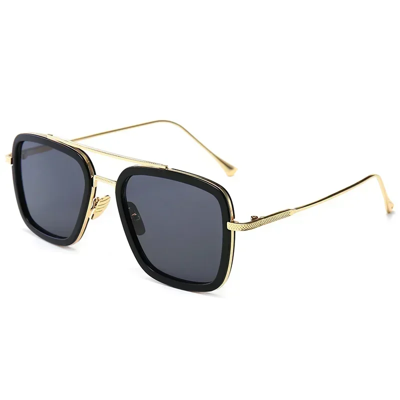 Brand Designer Iron Man Tony Stark Fishing Sunglasses For Men Square Outdoor Sport Driving Sun Glasses Men Spider Eyewear view 4