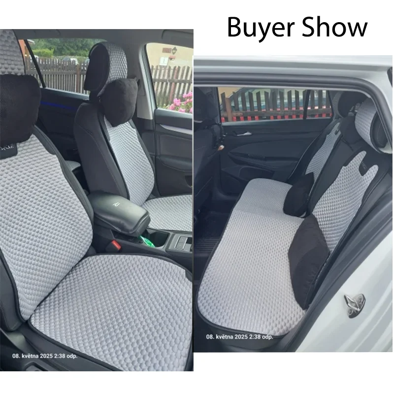 ユニバーサル通気性カーシートカバー耐久性のあるカーシートカバーフルセット吸汗自動車シートクッションパッドカーアクセサリー