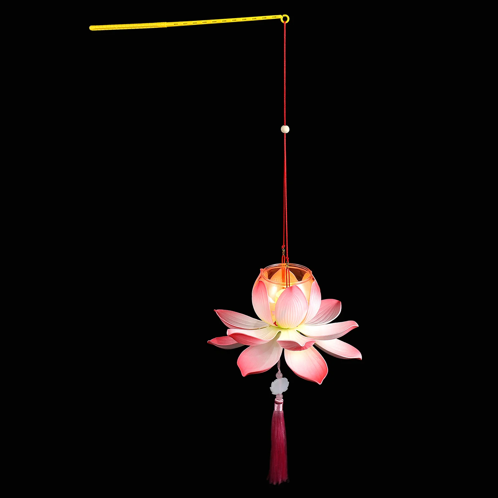 

1 DIY Supplies Pink Small Lotus Lantern Making Tool Kids Art Supplies Festive Decoration H held Party Lantern Desktop