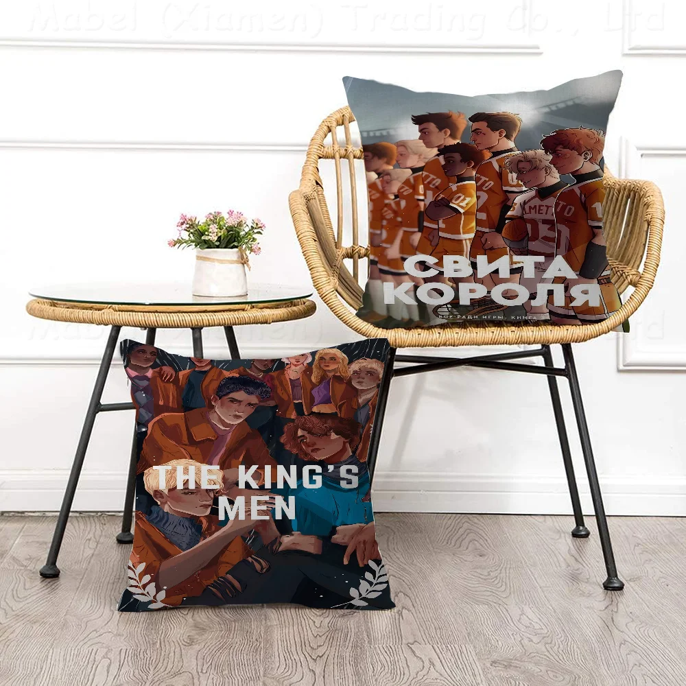 

AFTG All For The Game Pillow Covers Cartoon Sofa Decorative Home Double-sided Printing Short Plush Cute Cushion Cover