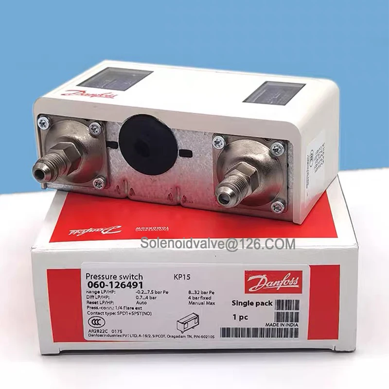 Danfoss KP15 060-1264  Pressure Controller  Pressure Switch  060-126491