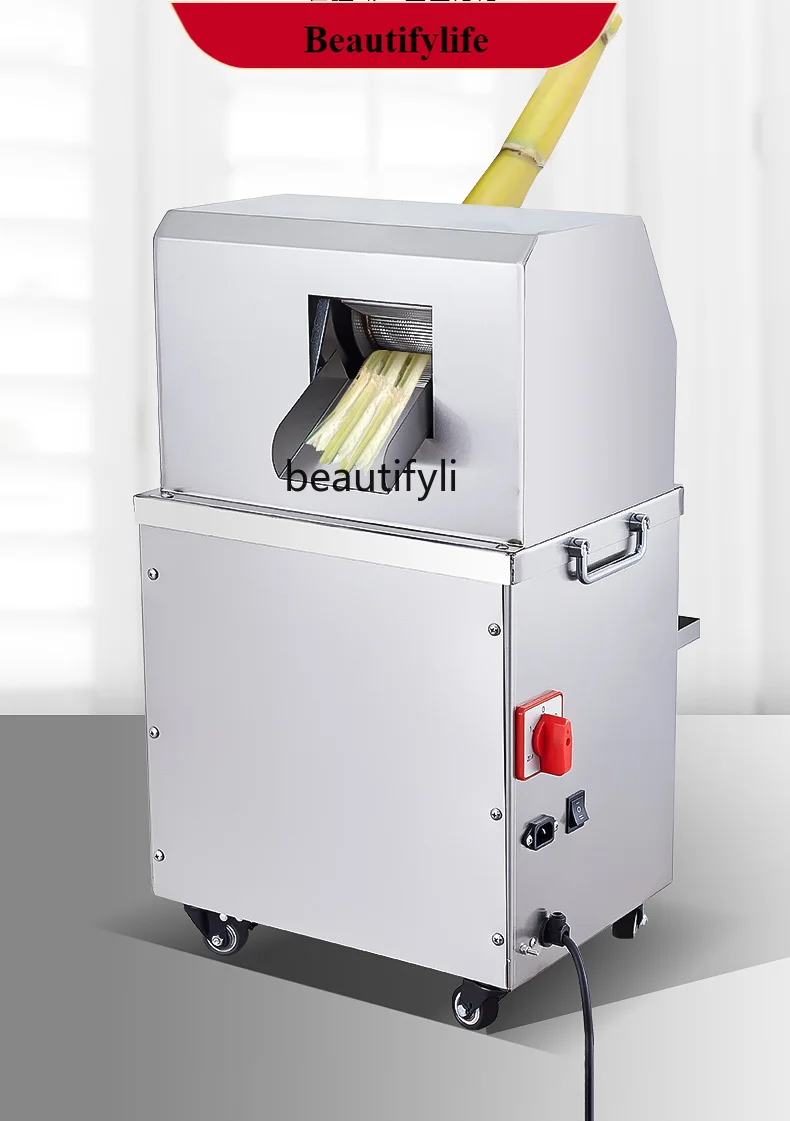 

E132 Sugar Cane Juicer Commercial Full-Automatic Hand Stall Mobile Battery Squeezer