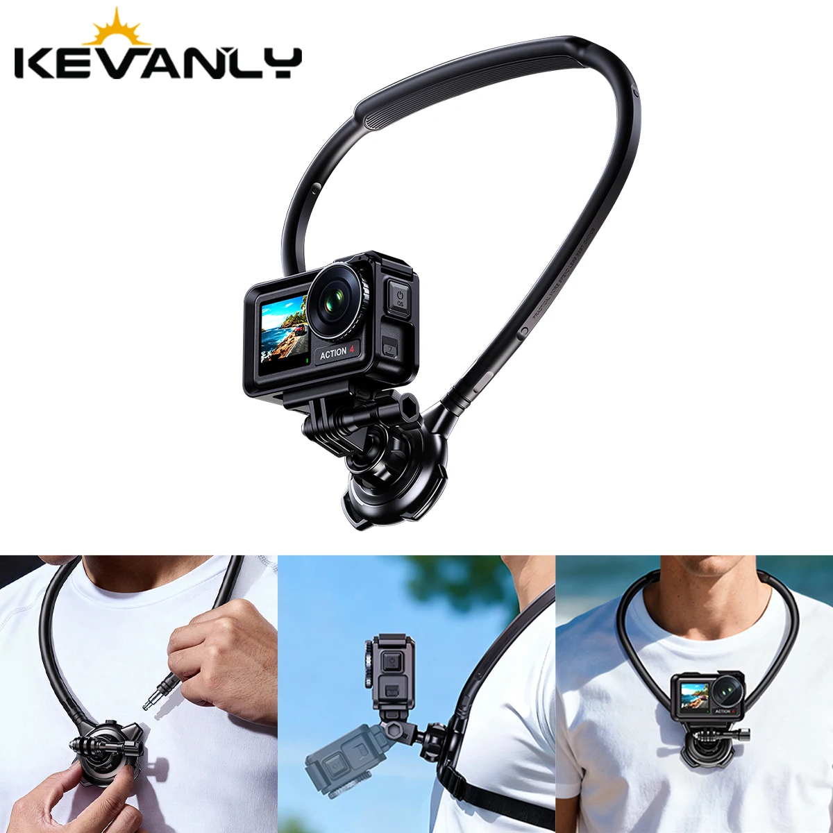 

POV Action Camera Neck Hold Mount for GoPro Insta360 Hero 10 9 8 DJI OSMO Action Universal Action Camera Accessories