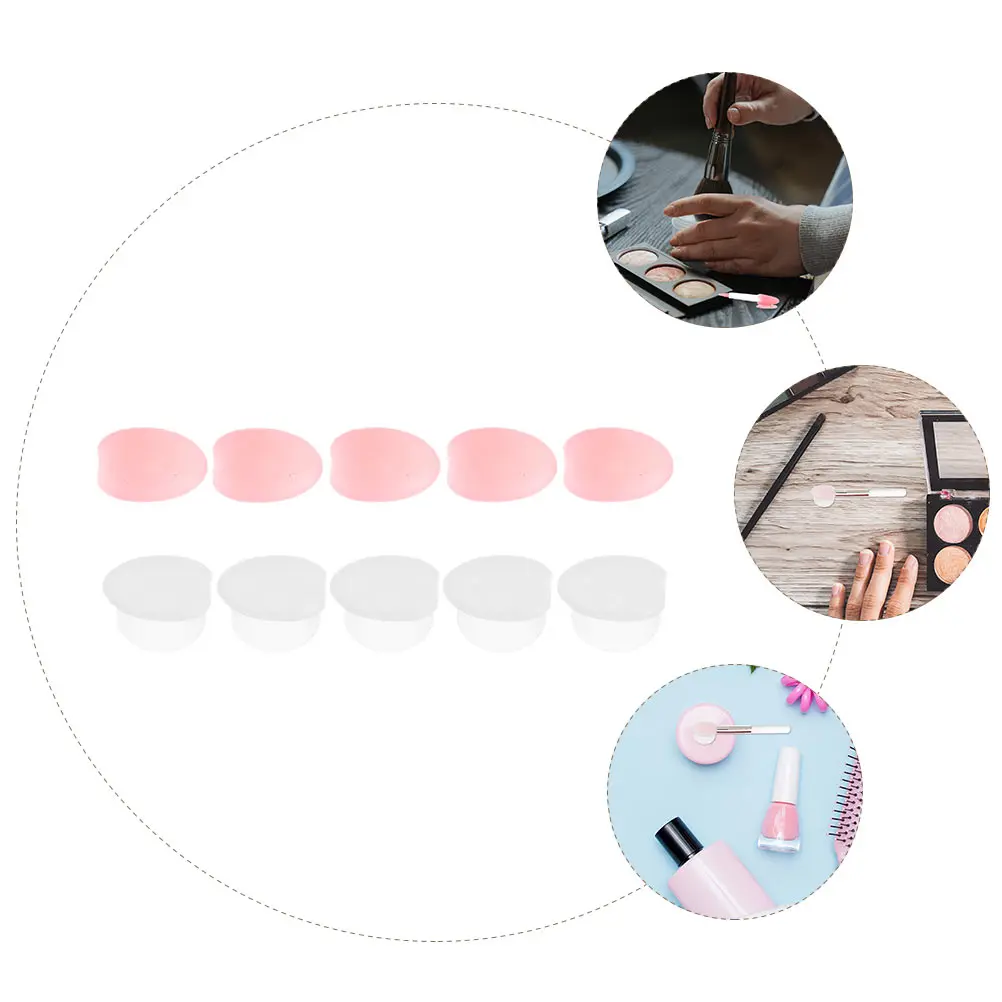 10 Piezas de Fundas Protectoras de Silicona Duraderas para Pinceles de Labios, Fundas Protectoras Antipérdida para Pinceles de Maquillaje de Viaje