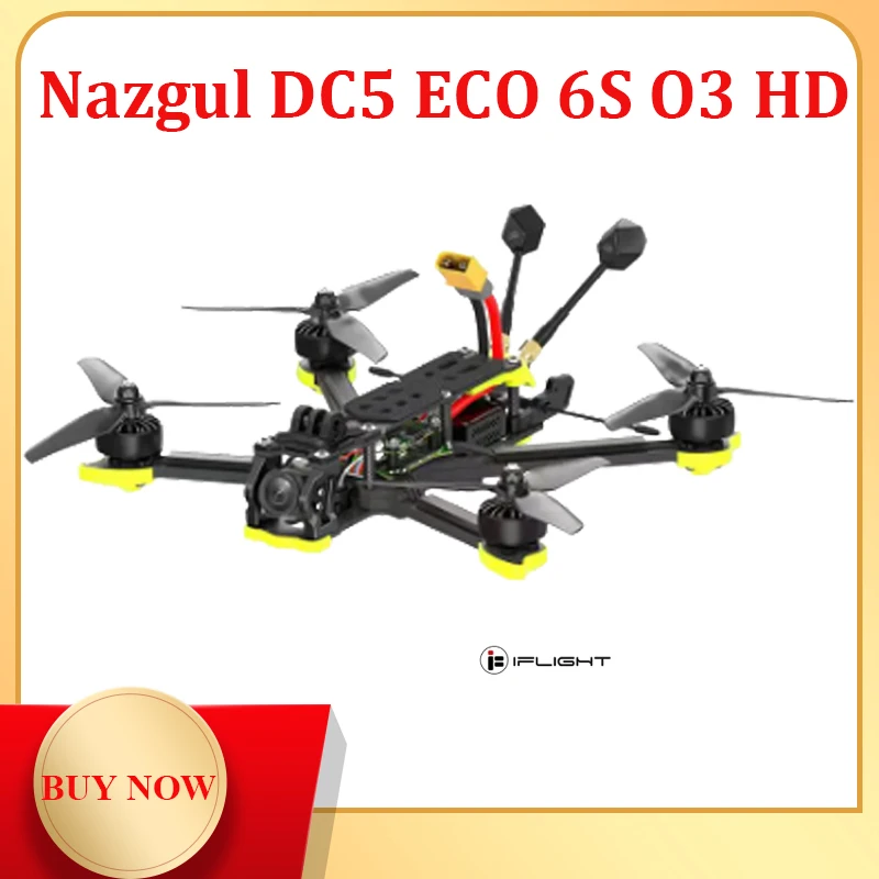 

IFlight Nazgul DC5 ECO 6S HD O3 FPV Drone 4K Stabilized Video Compatible DJI O3 HD Air Unit digital transmission RC Racing Drone