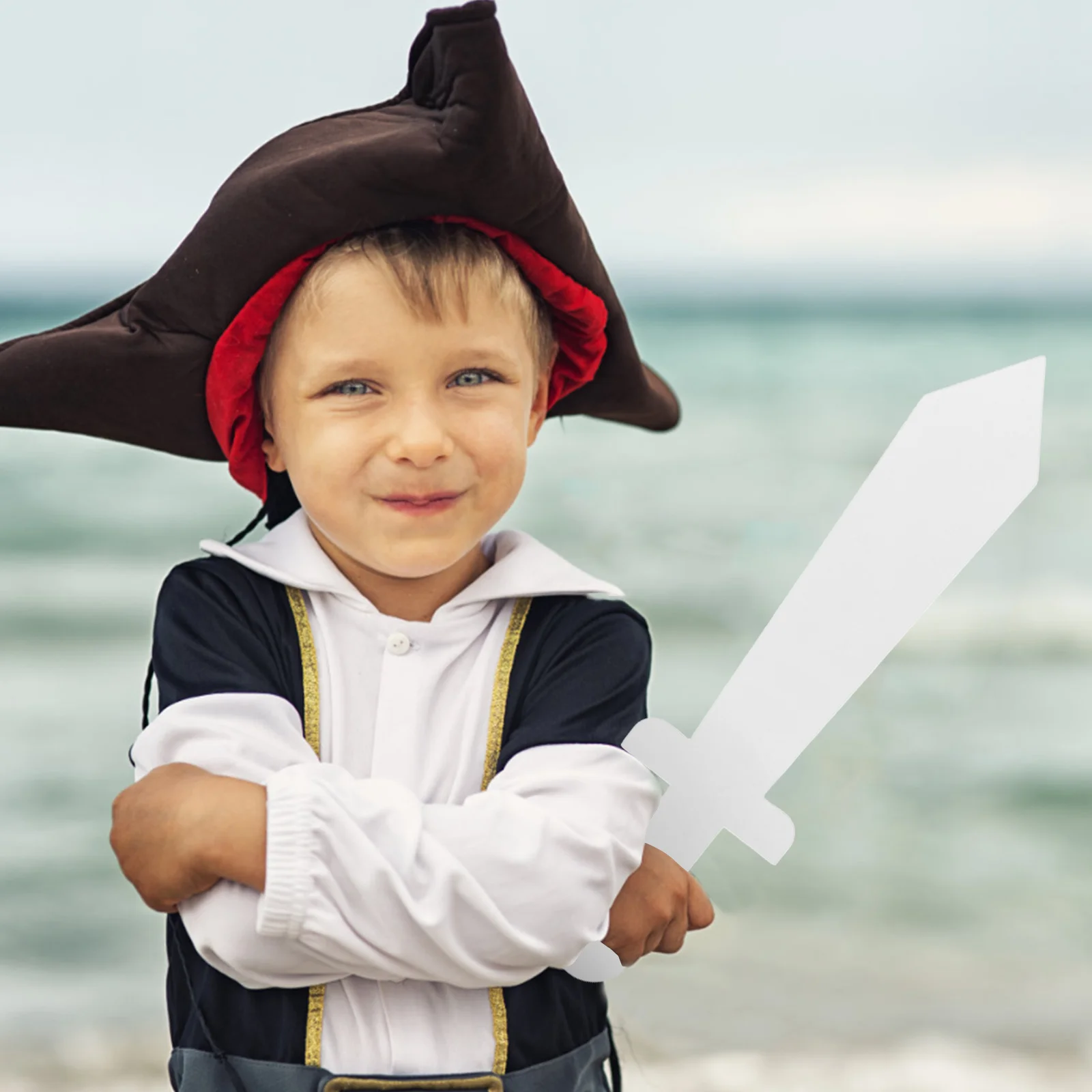 12 pezzi Graffiti per bambini Design fai da te Scudo leggero Fai finta di giocare Decorazione per feste Halloween Attività all'aperto al coperto Samurai