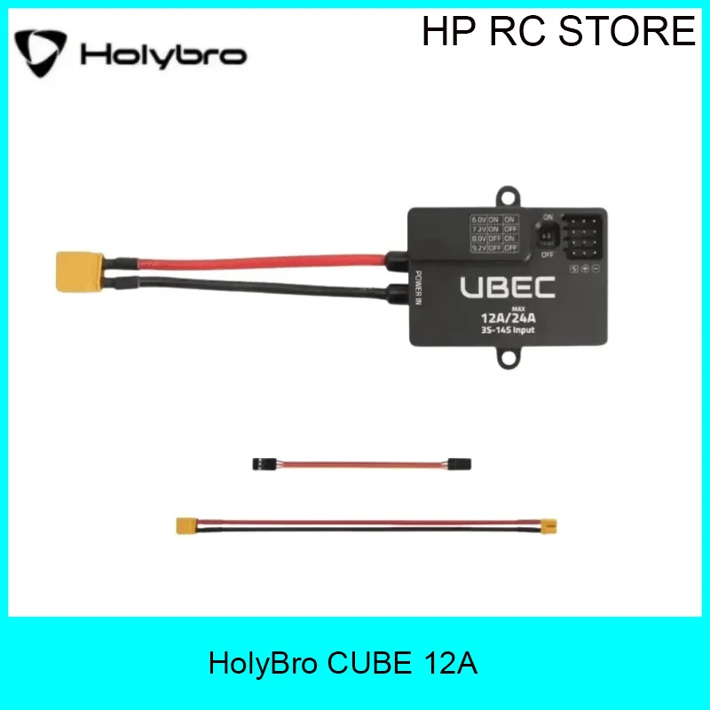 

HolyBro2025 New UBEC12A DC-DC Regulator3-14S High Efficiency XT30Input 4-Channel Parallel Output for Servos RC Drone Accessories