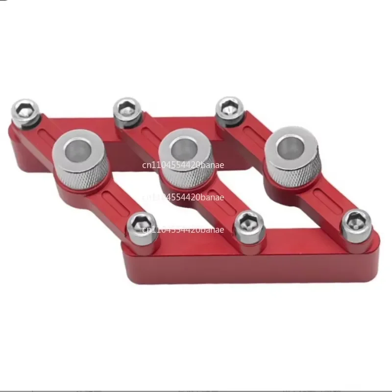 for Woodworking 3-in-1 Tenon Hole Opener Adjustable Plate Positioner 90 Degree Straight Punch Locator Precision Drilling