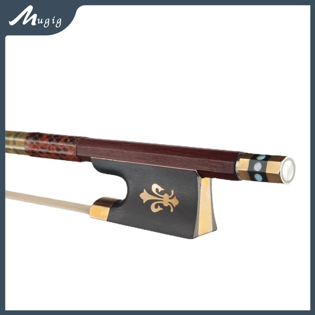 Mugig 4/4 Top Level Pernambuco Violin Bow Perfect Balance Real Mongolia Horse Hair Violin Parts Accessories