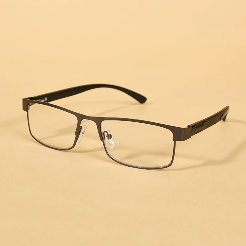Edelstahl Männer Business Lesebrille für Reader Herren Presbyopie Optische Brillen +100 + 150 + 200 + 250 + 300 + 350 + 4000 – Detail 10