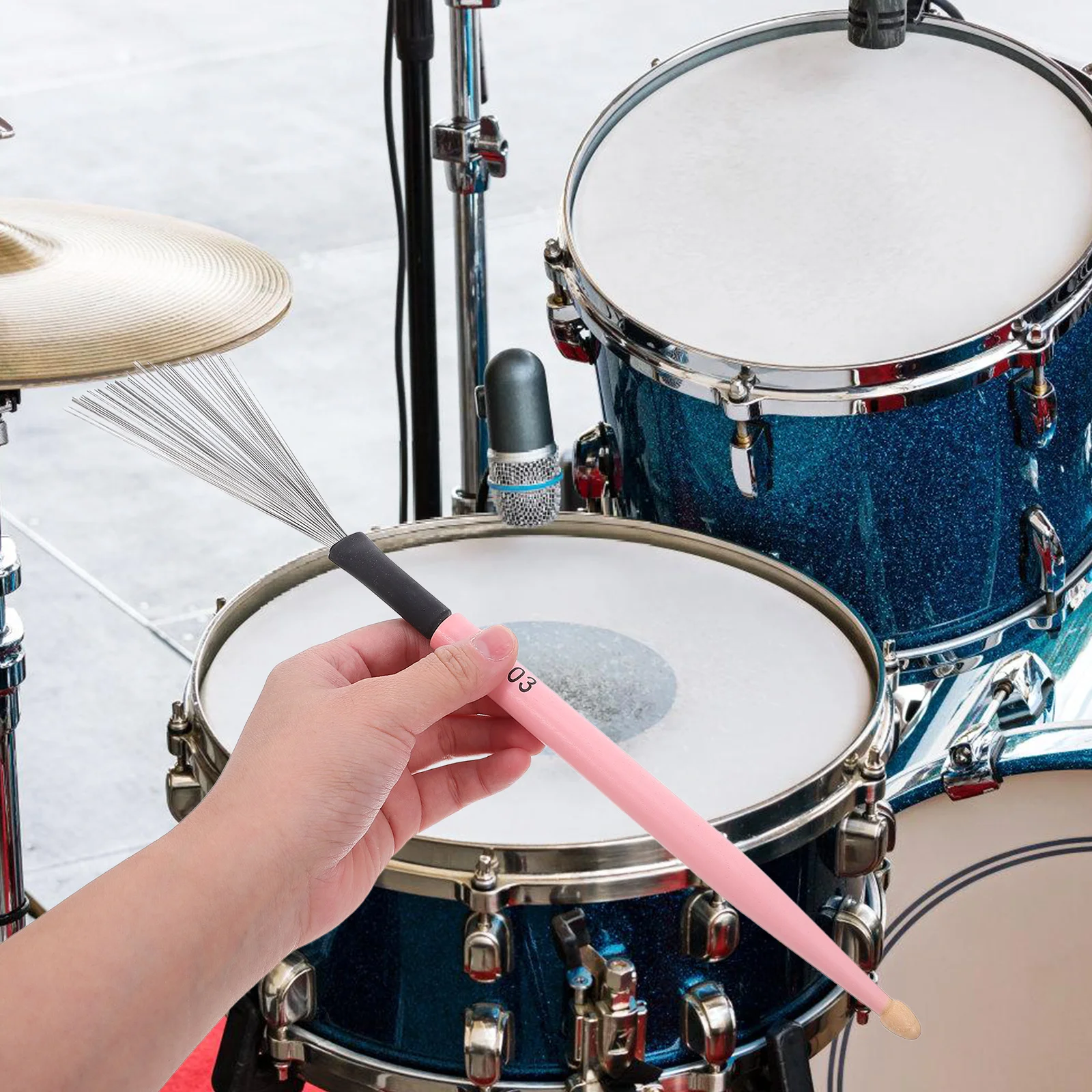 

1Pair Percussion Drum Brush Maple Wood Carbon Steel Wire Jazz Drum Stick Snare Instrument Accessory Brush for Drums