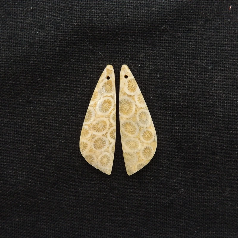 

Natural Indonesian Coral Front Drilled Earring Beads Fashion DIY Gemstone Jewelry Making Accessories for Women Ideal Gift Choice
