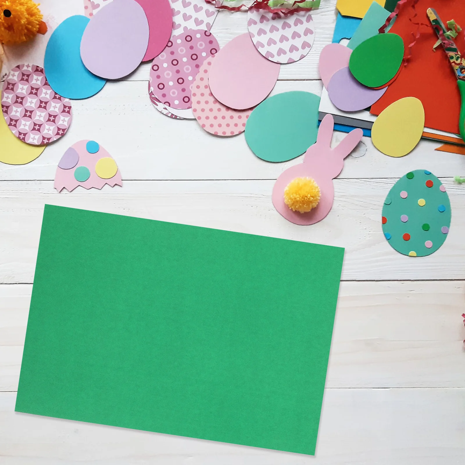 Papier cartonné vert A4, papier artisanal coloré lisse et résistant pour cartes de bricolage, projets artisanaux décoratifs pour Scrapbook, 10 pièces