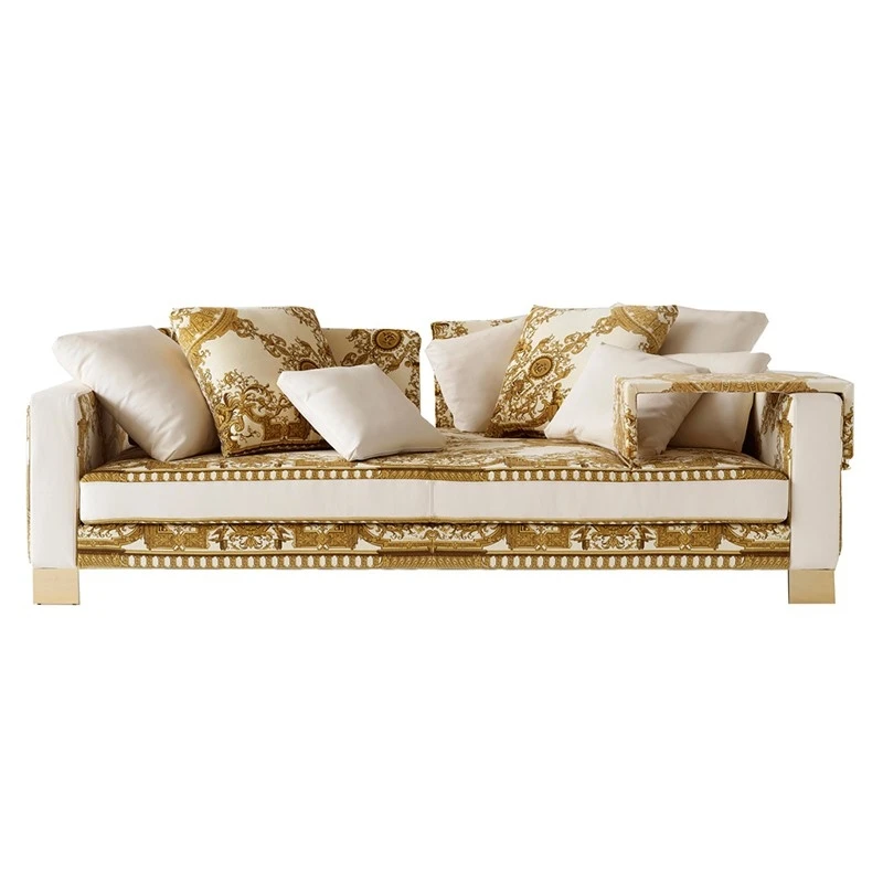 ^&Italian High-End Custom Post Modern Light Luxury Living Room Sofa Solid Wood Design for Home Use