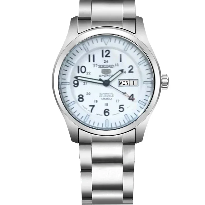 Seiko SARB035 الأصلي ساعة ميكانيكية أوتوماتيكية للرجال الاتجاه العلامة التجارية 2024 موضة جديدة عادية بسيطة سوار فولاذي ساعة مقاومة للماء