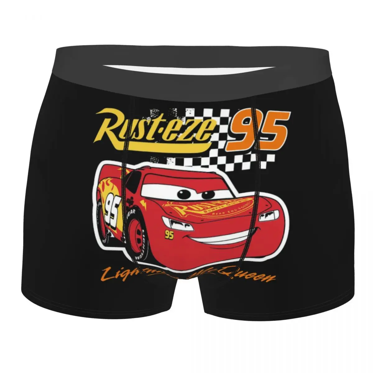 

Male Fashion Lightning Mcqueen Cartoon Cars Underwear Boxer Briefs Men Soft Shorts Underpants