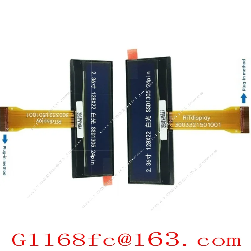 2.36-inch 128X22 White SSD1305OLED Display Screen with 24 Pin Plug 3003321501001