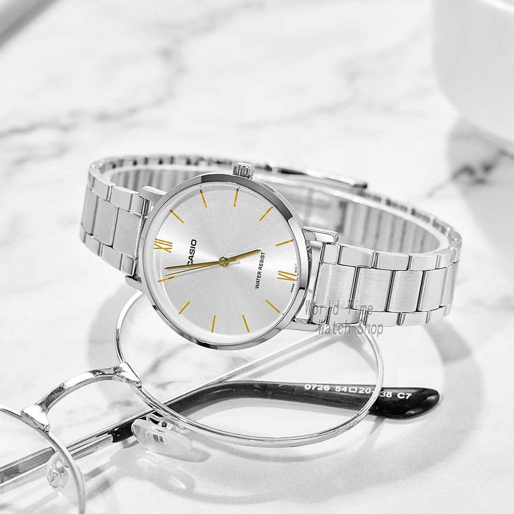 Casio-Fashionable Waterproof Quartz Watch para mulheres, senhoras relógio presentes, frete grátis, frete grátis
