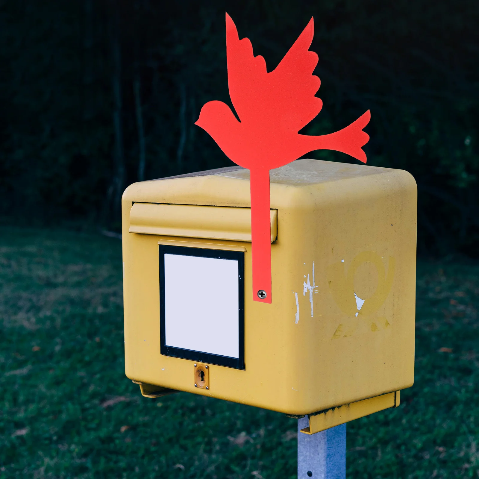 

Bird Shape Mailbox Decoration Wrought Iron Ornament Weather Resistant Outdoor Garden Yard Sign Adornment Accessories