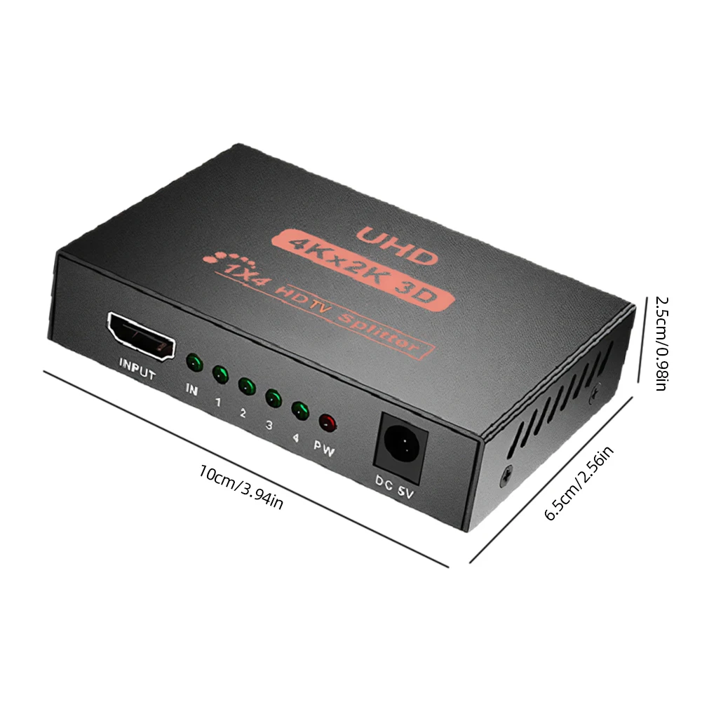 4K 30HZ HDMI-เข้ากันได้กับตัวแยกสัญญาณ 1080P ตัวแปลงจอแสดงผลคู่ 3D ตัวกระจายสัญญาณที่รองรับ HDMI HDCP สำหรับ HDTV DVD PS3 เอกซ์บอกซ์