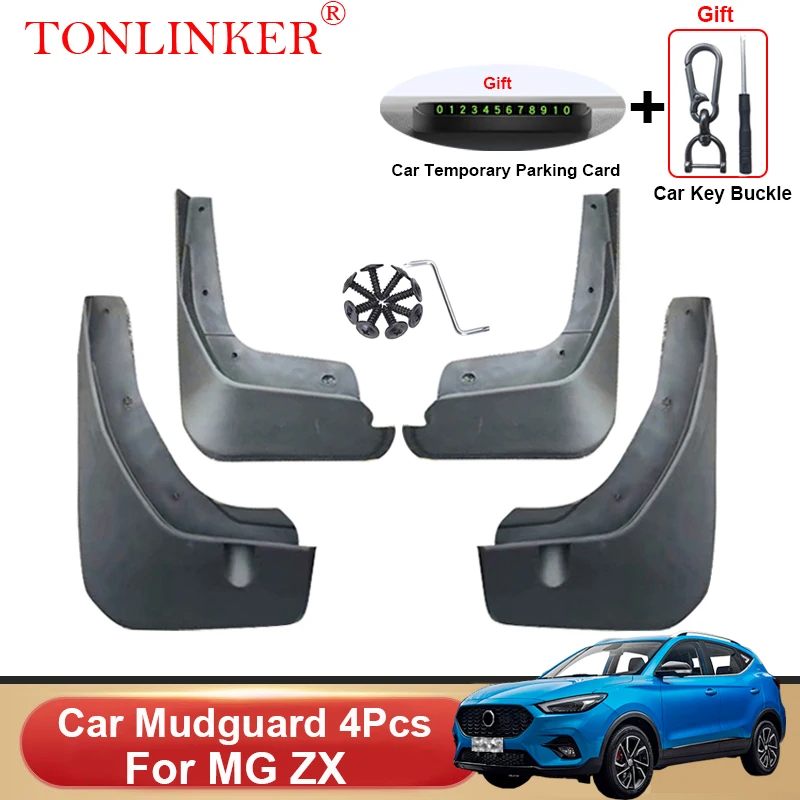 

TONLINKER Car Mudguard For MG ZX MGZX 2020-2022 2023 Front Rear Mud Flaps Mudguards Splash Guards Fender Mudflaps Accessories