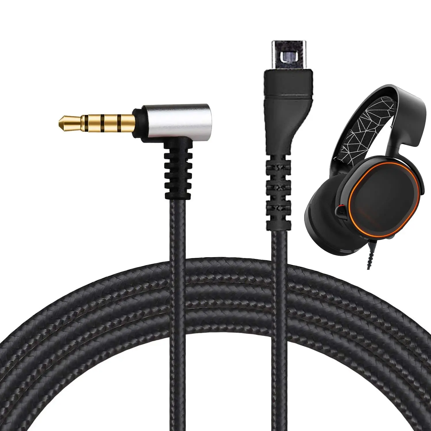 V-MOTA cavo Audio sostitutivo compatibile con SteelSeries Arctis 7 / 5 / 3/ Pro Wireless, cuffie da gioco Arctis Pro 6.3 piedi