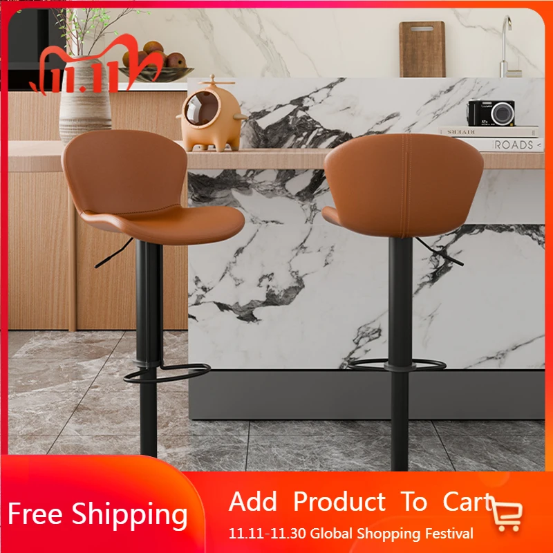 

Ultralight Fashion Bar Stools Nordic American Ancient Sturdy Bar Stools Designer Vanity High Salon Metal Cadeira Home Furniture