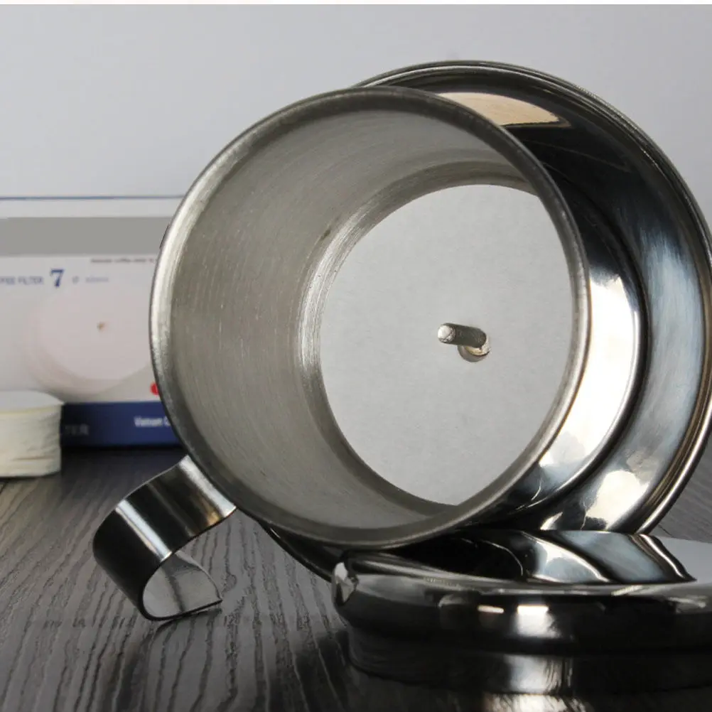 100Pcs 60Mm Round Vietnamese Coffee Filter Paper Premium Grade for Dripper Even Flow Taste Preservation Coffee Tools