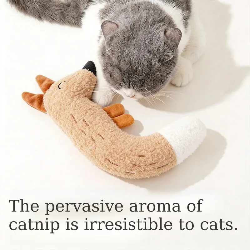 Plush Interactive Pet Toy Bite-resistant Squeak Dogs Cats Chew Toys Indoor Relieve Boredom Relaxing Kitten Entertainment Play