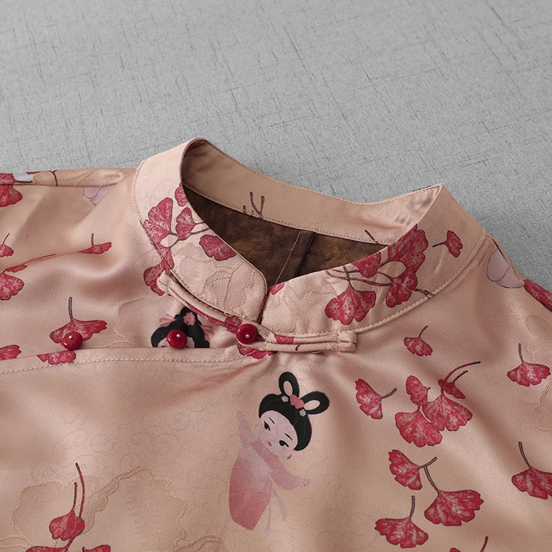 Colete Sem Mangas com Gola Alta e Botões, Estilo Zen Suave, Novo Estilo Chinês, Moda Fena para o Verão