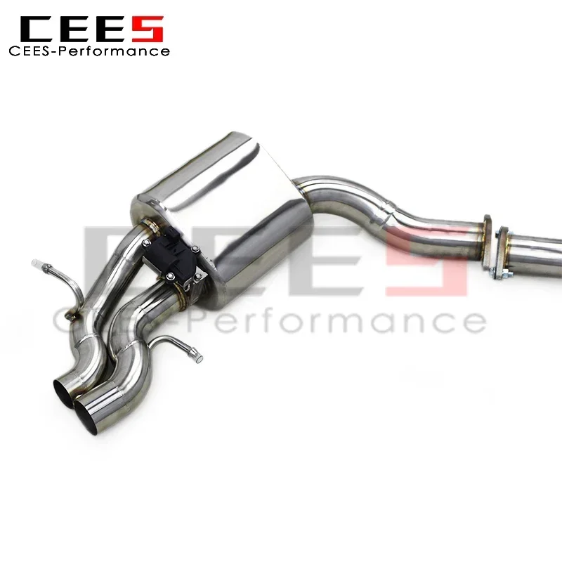 CEES SS304 Custom Valve Catback   for Mercedes-Benz S63 AMG W222 5.5T 2014-2020 with Four Doors Stainless Steel Exhaust Pipes