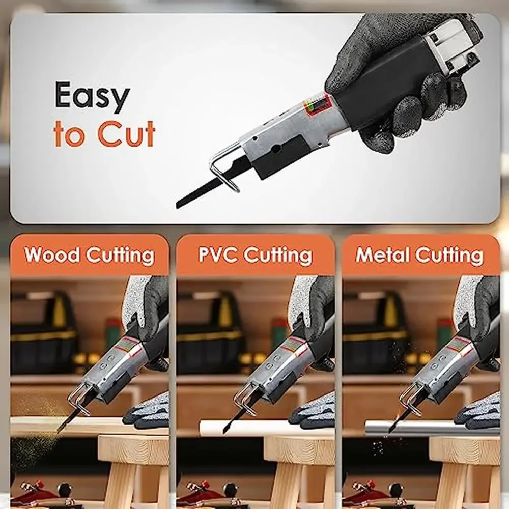 منشار الهواء مجموعة أدوات تعمل بالهواء المضغوط شفرات القطع المعدنية الترددية رافعة حارس السلامة طقم صغير 1/4 ''مدخل ألين الشدات #3