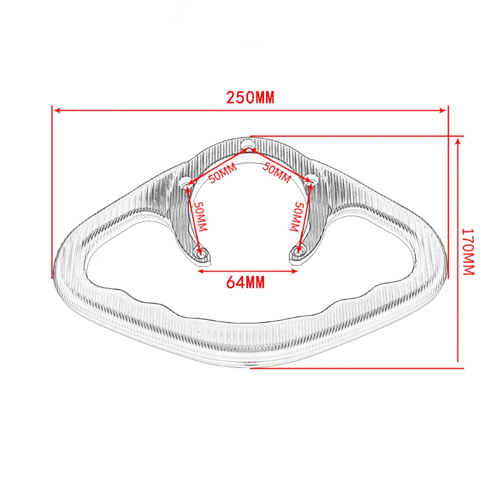 Per YAMAHA YZF-R1 YZF-R1M YZF R1 1998-2016 2017 2018 2019 2020 moto posteriore passeggero serbatoio del Gas Bar serbatoio del carburante bracciolo