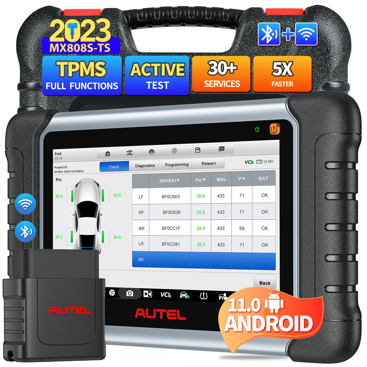 

Система контроля давления в шинах Autel MaxiCheck MX808S TS