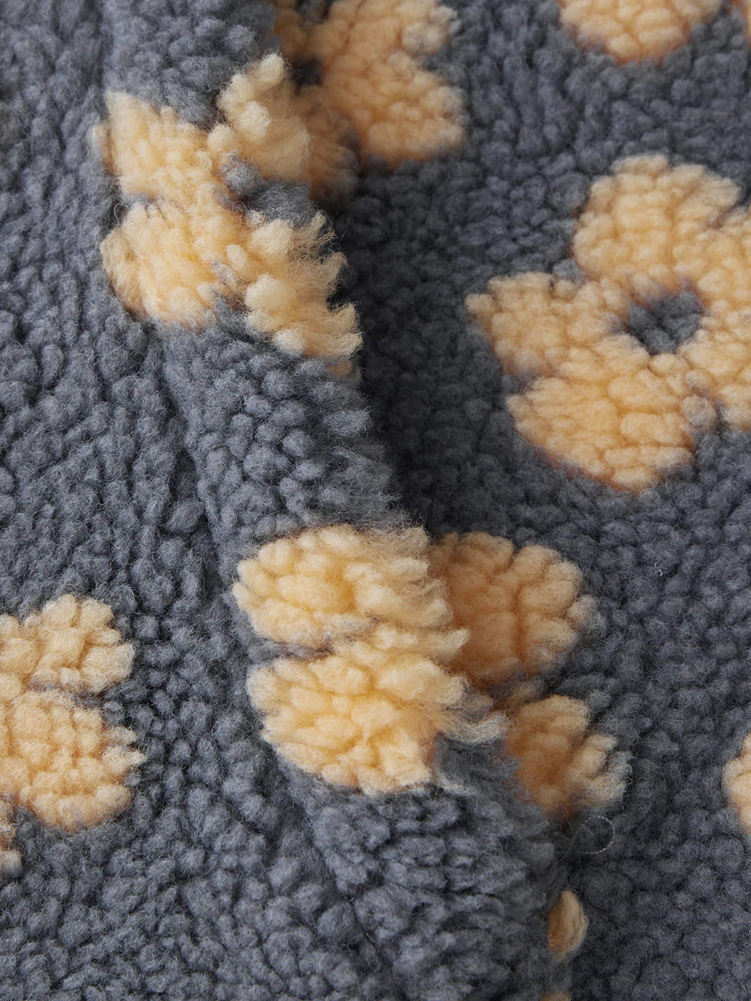 

Женский уютный флисовый пуловер, свитер с полумолнией и длинными рукавами, толстовка из шерпа с цветочным принтом, верхняя одежда, теплый зимний топ с карманом